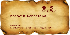 Moravik Robertina névjegykártya